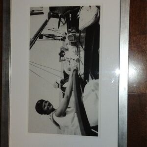 Photograph of working the rudder on a sailboat!
